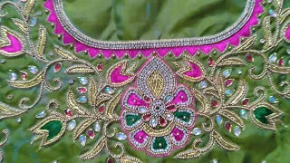 Model #1057 – Aari Embroidery Work by Sai Fashion Trends in Chennai