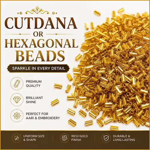 Cutdana or Hexagonal Beads