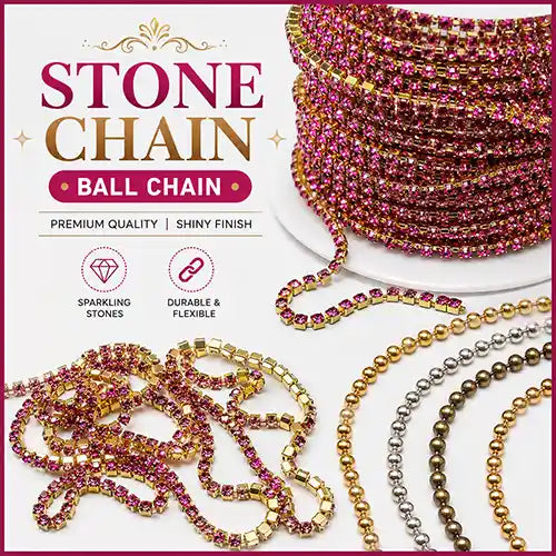 Ball Chain and Stone Chain