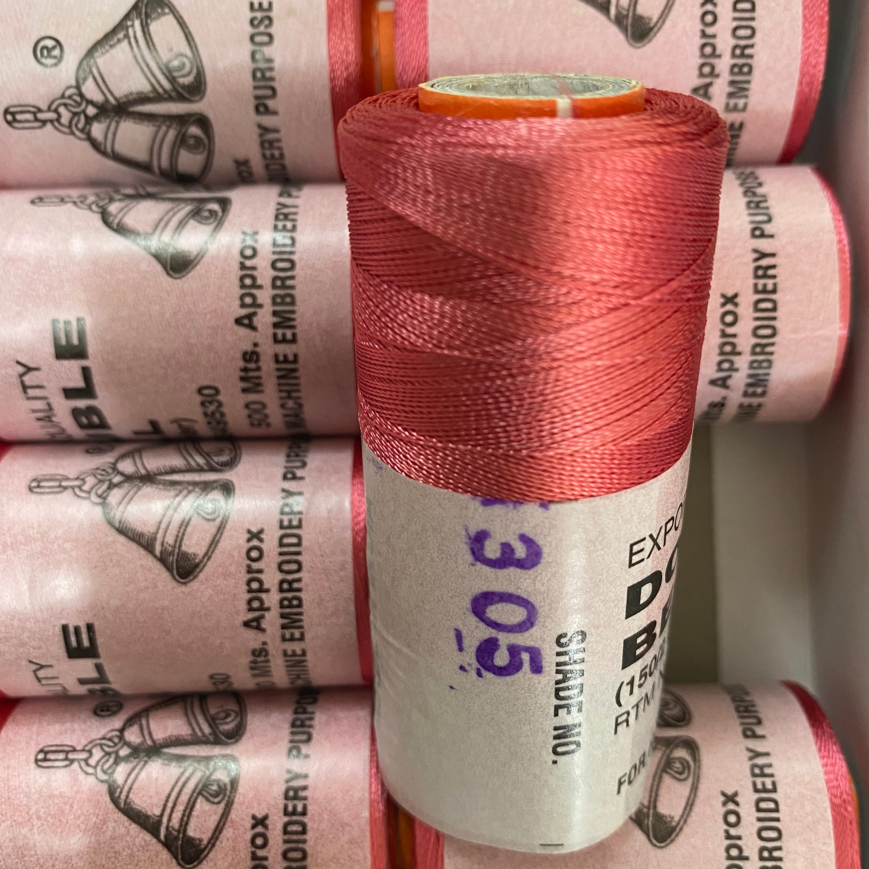 Shade No.305 - Double Bell Silk Thread for Embroidery (1 piece)