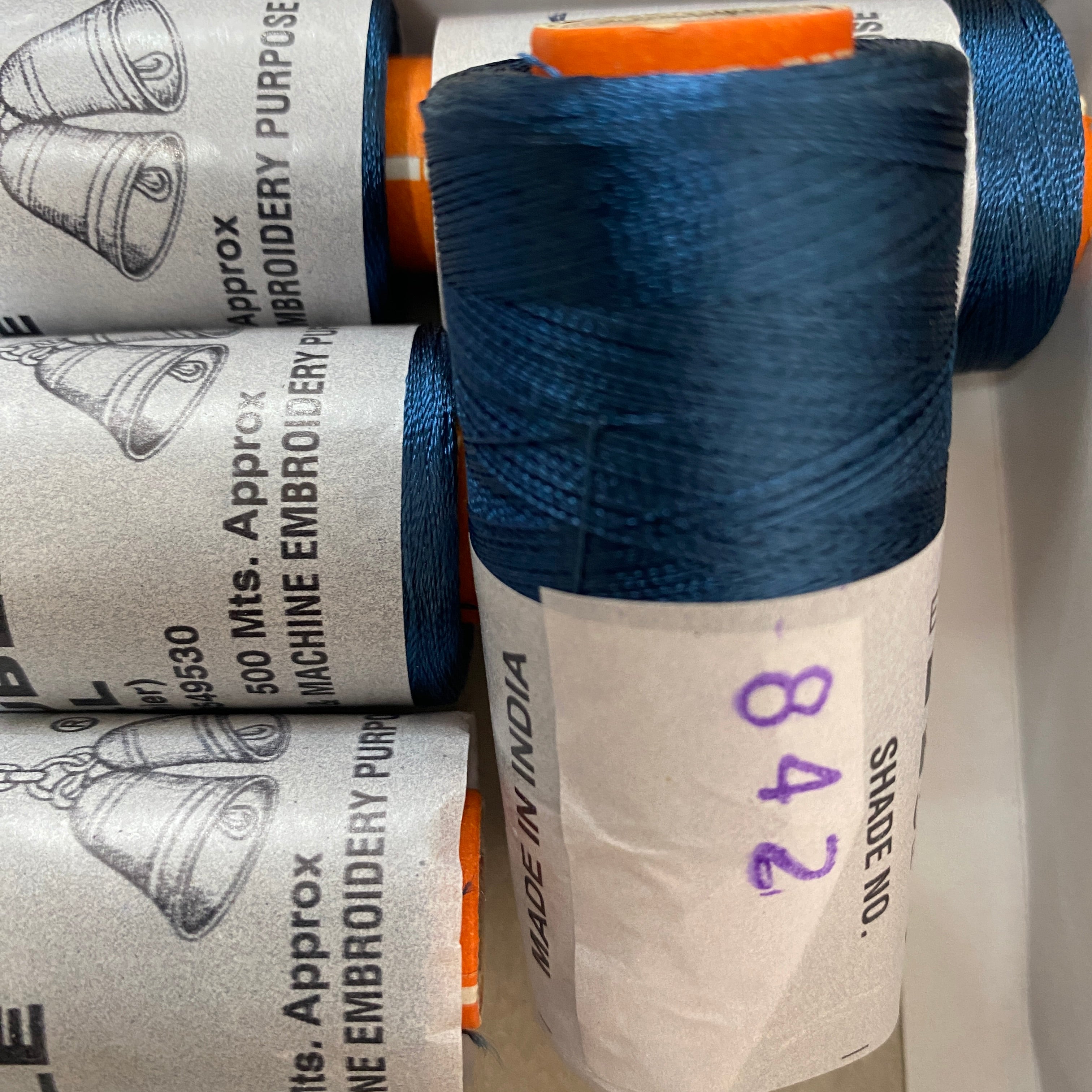 Shade No.842 - Double Bell Silk Thread for Embroidery (1 piece)