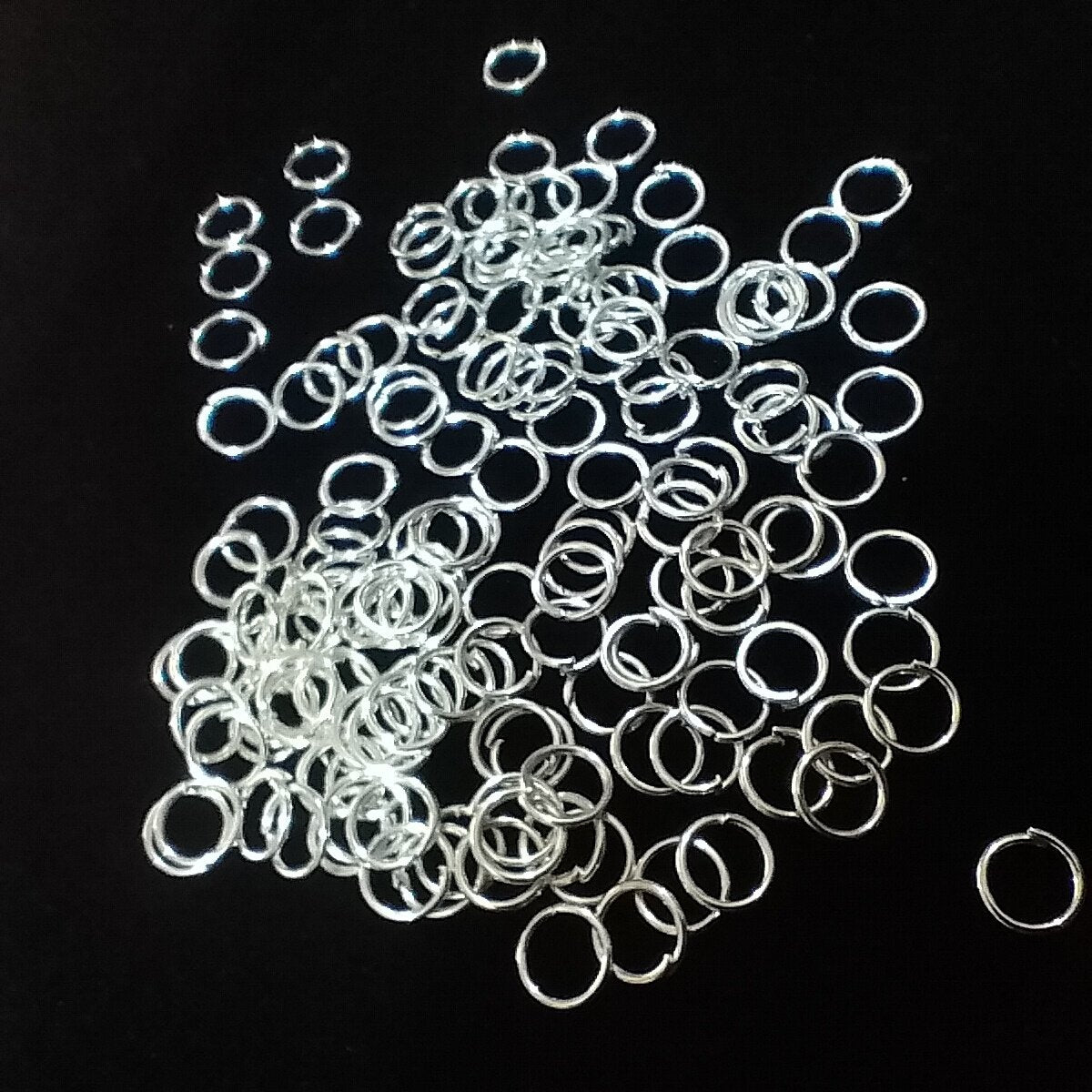 Silver Coated Jump Ring Round 5mm (10grams)