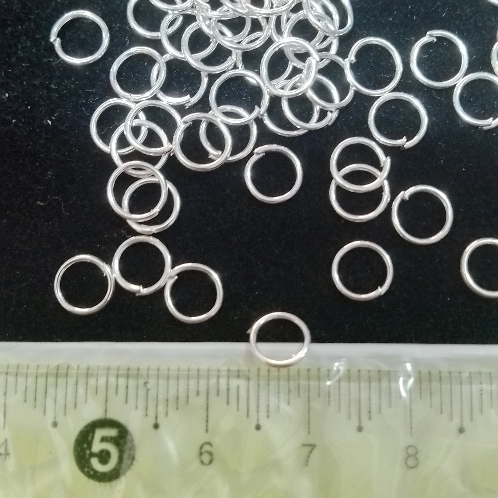 Silver Coated Jump Ring Round 5mm (10grams)