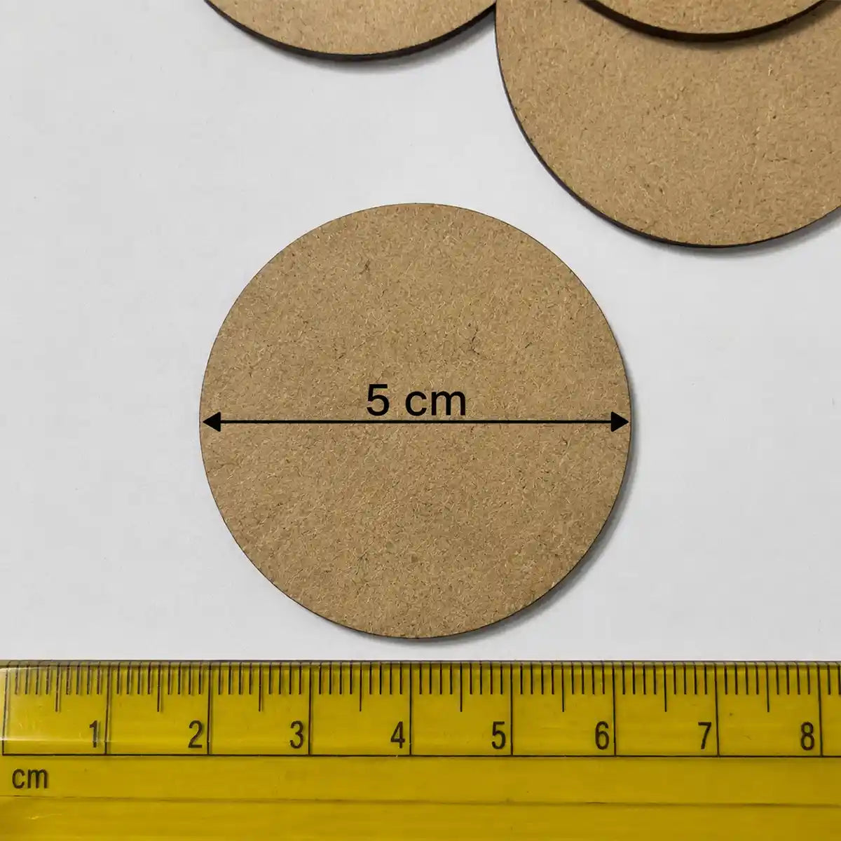 MDF Board Jewelry Making Round Shape 5Pcs