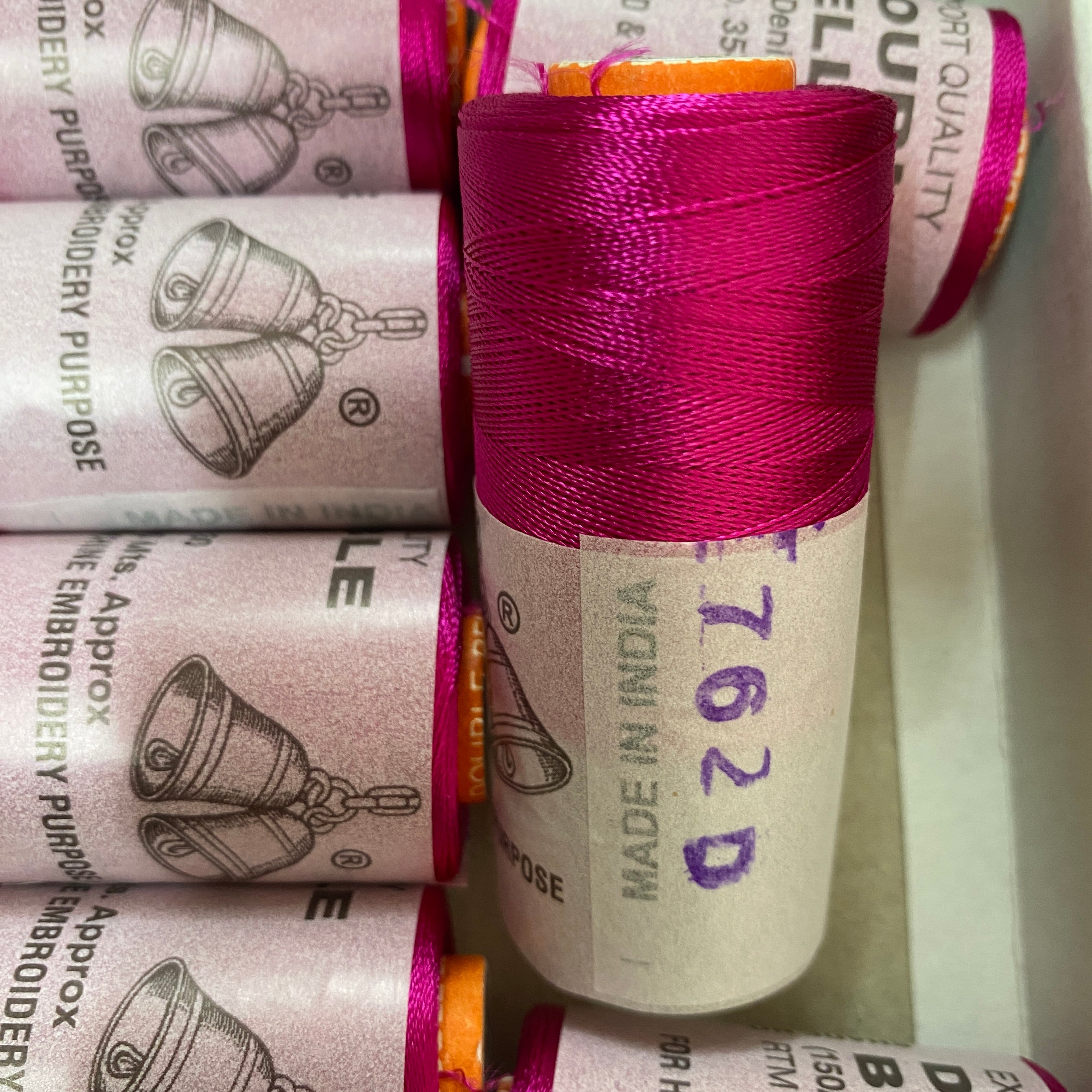 Shade No.762D - Double Bell Silk Thread for Embroidery (1 piece)
