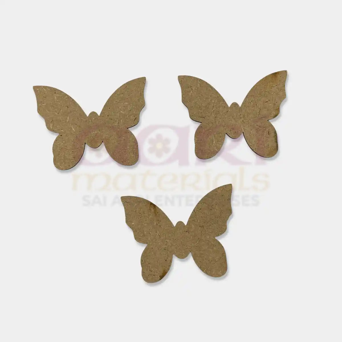 2 Inch MDF Butterfly Cutouts for Craft | Wooden Butterfly Shapes for Painting Pack of 2