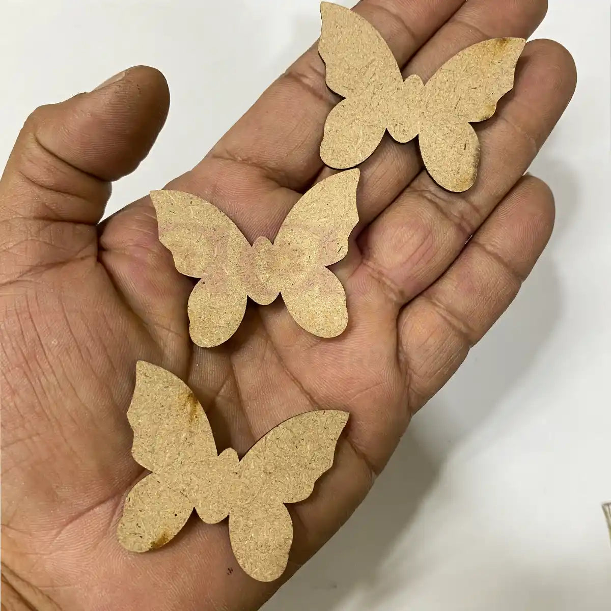 2 Inch MDF Butterfly Cutouts for Craft | Wooden Butterfly Shapes for Painting Pack of 2