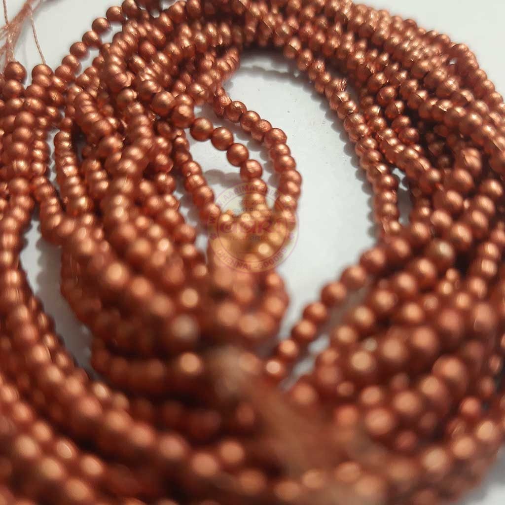 2mm Copper Beads Bunch 12 line