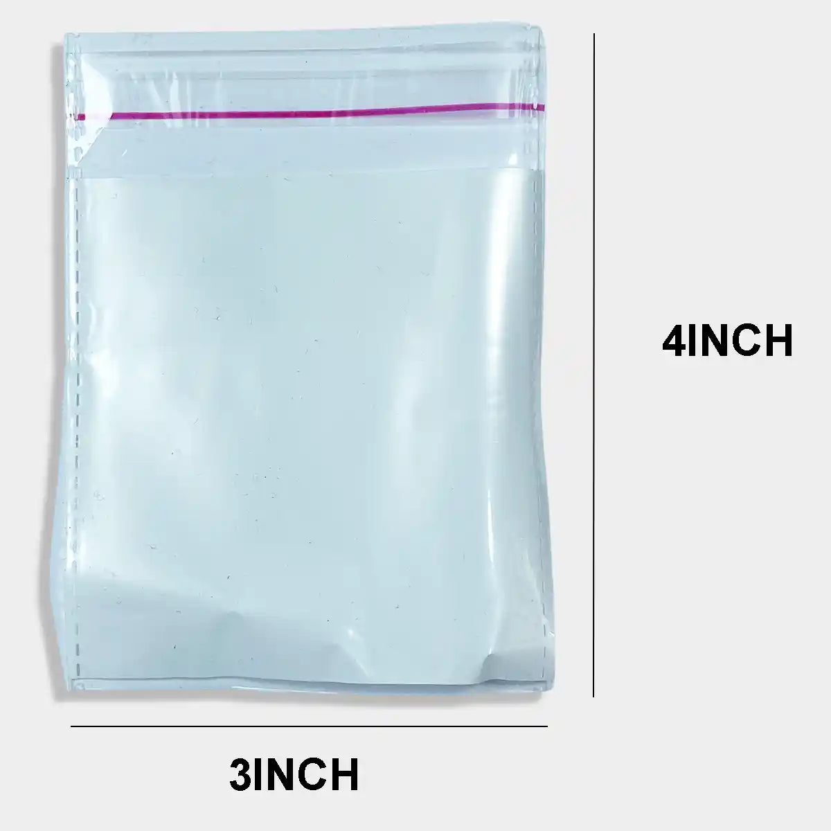 3X4 inch Self Adhesive BOPP Bag - Pack of 25pcs