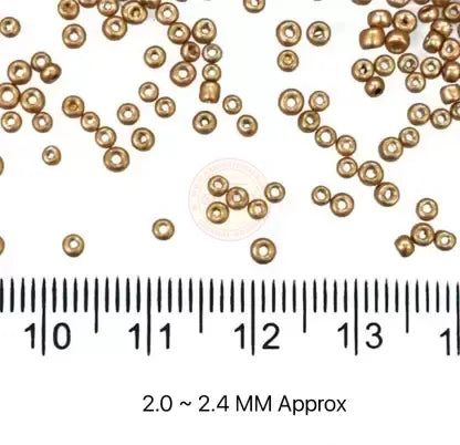 ASTAR Gold Round Seed Beads or Sugar Beads 10-0 Full Pack 450G