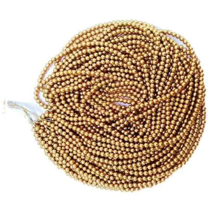 Bunch Beads -12 String lines Gold or Dull Gold Color (2, 2.5, 3, 4 and 5mm)