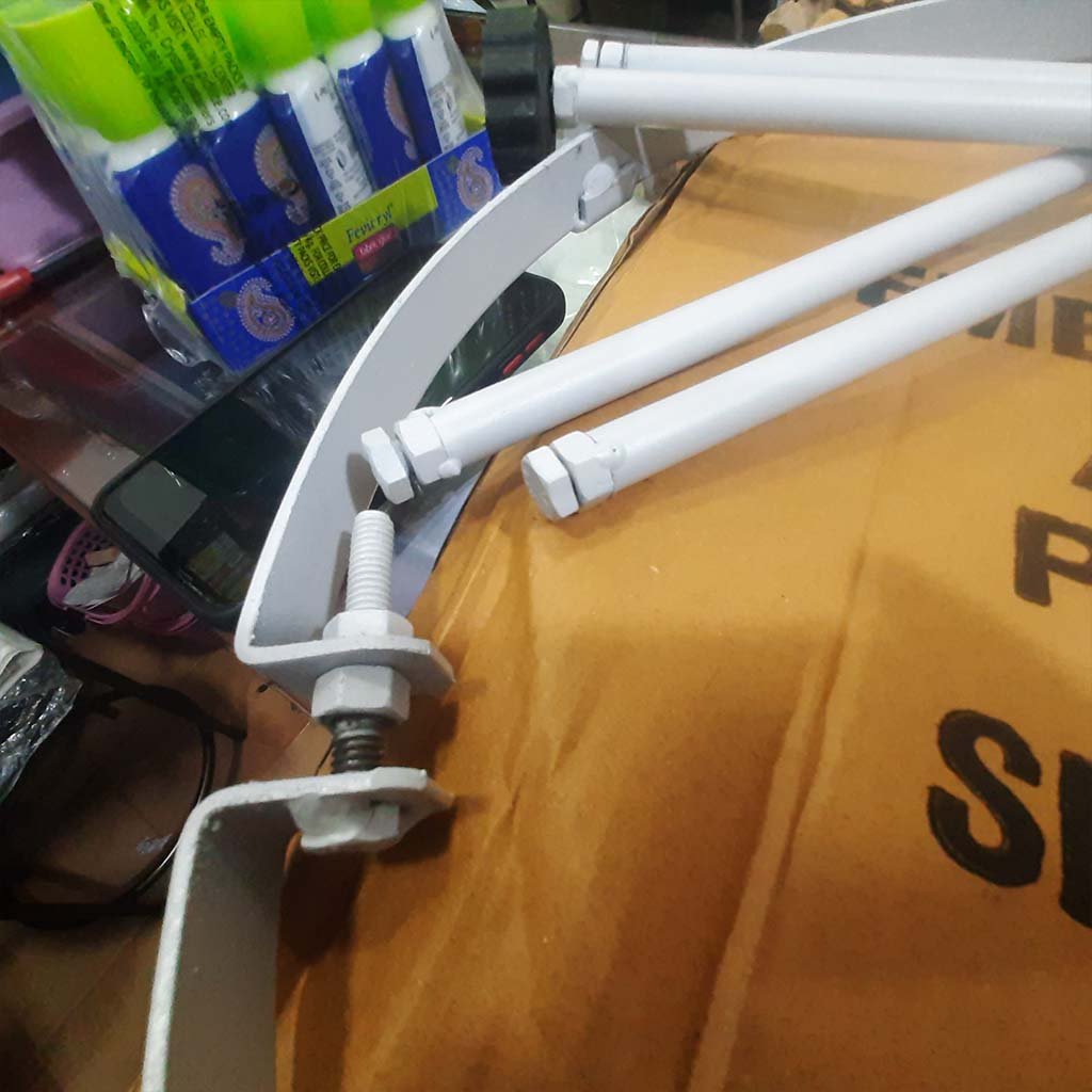 New Aari Stand (18 inches) Adjustable Plastic Bush (Pack of 1) With Wooden Frame (Includes Free Materials)
