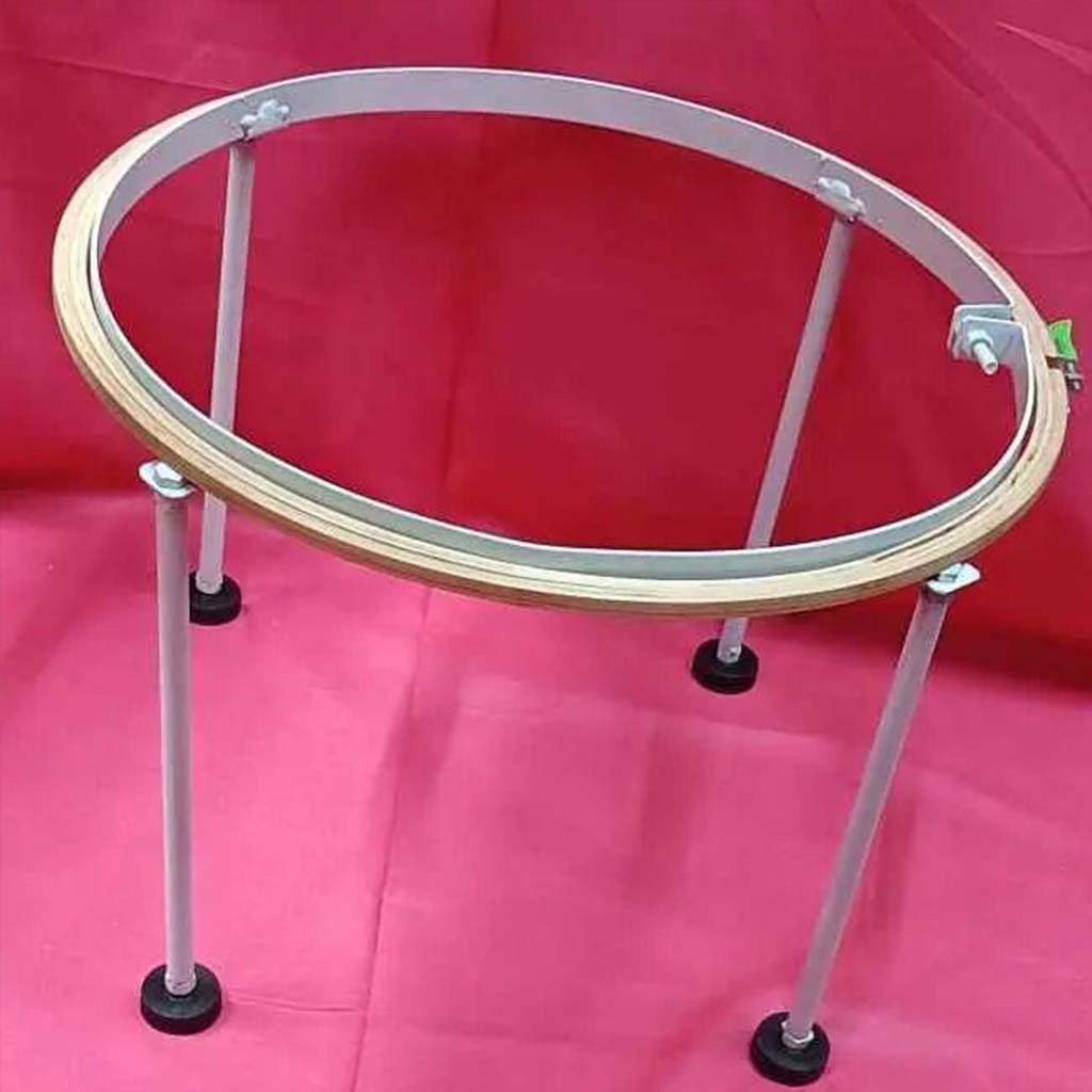 New Aari Stand (18 inches) Adjustable Plastic Bush (Pack of 1) With Wooden Frame (Includes Free Materials)