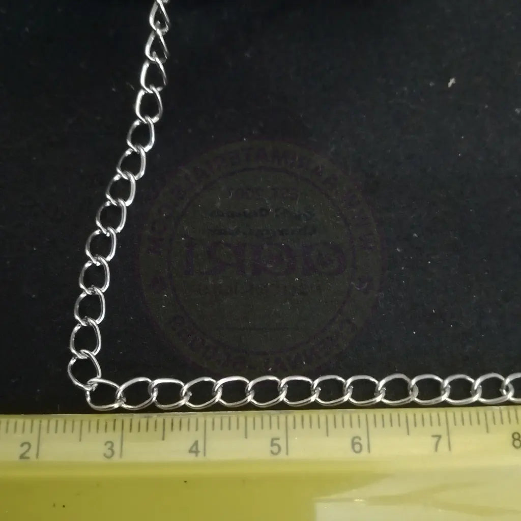 4mm Silver Curb Chain - Chunky Silver-plate Chain (1 meter)