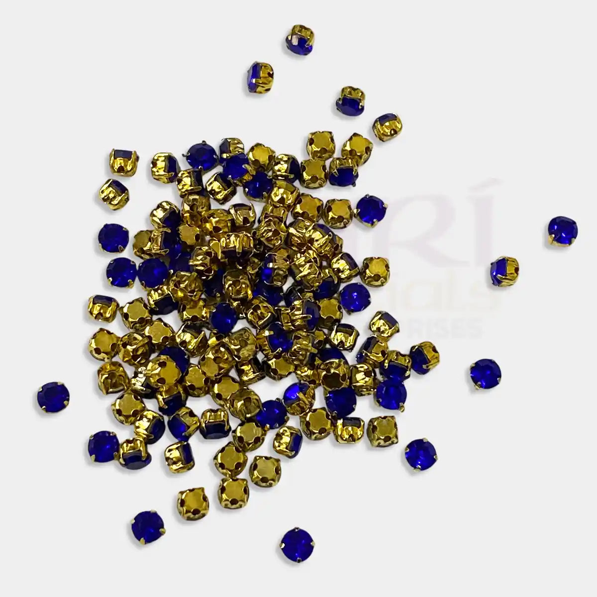 4mm Round Clip Stone with Gold Catcher (10grams)