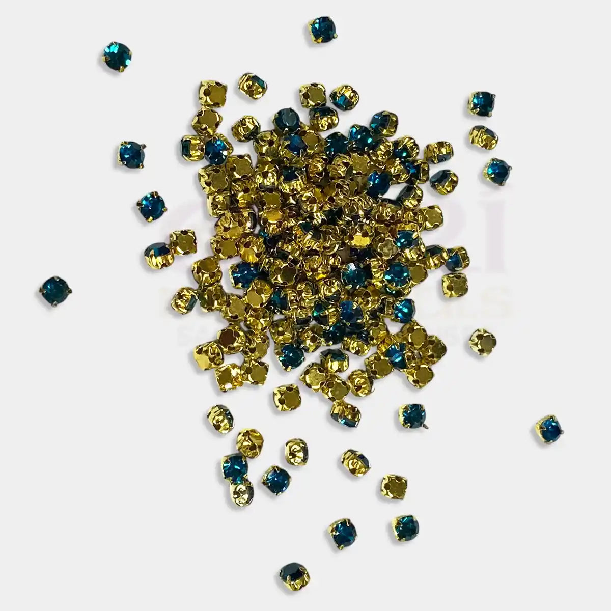 4mm Round Clip Stone with Gold Catcher (10grams)