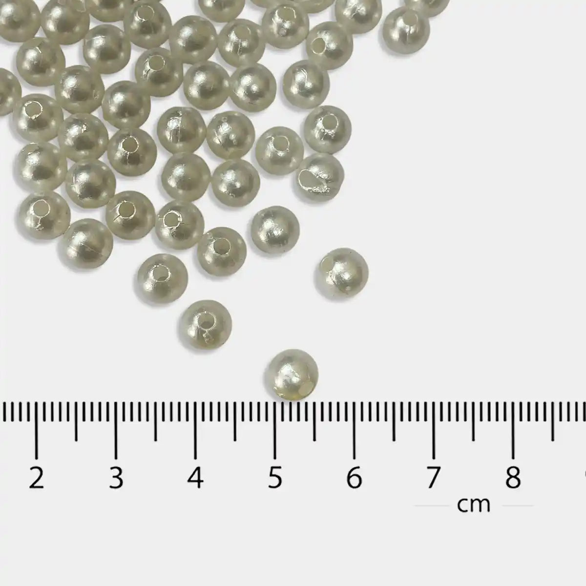 6MM White Pearl Beads - Pack of 10grams