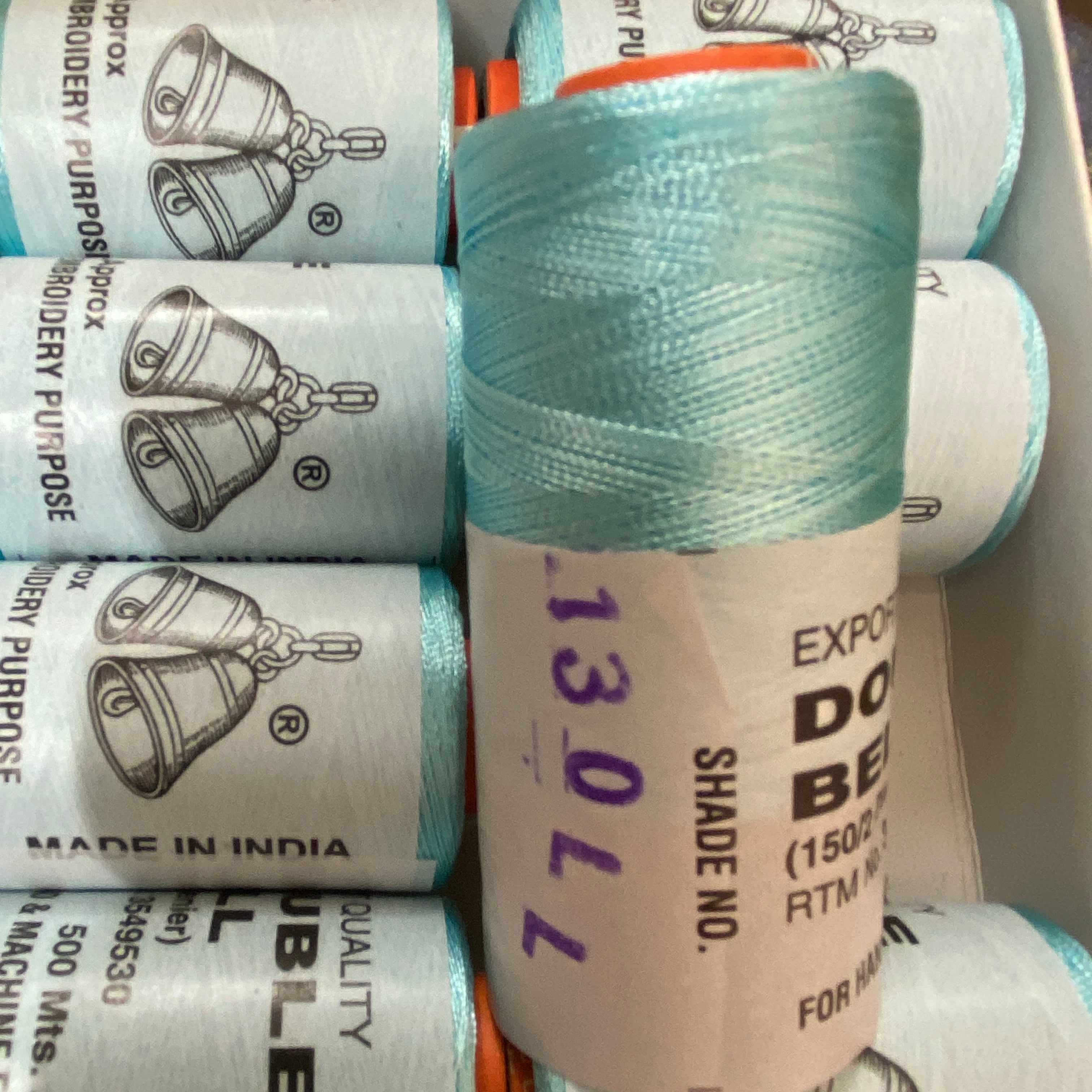 Shade No.130LL - Double Bell Silk Thread for Embroidery (1 piece)