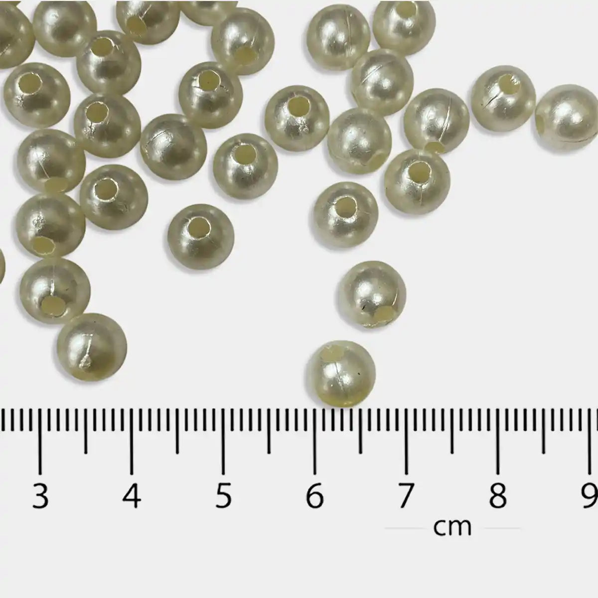 8MM White Pearl Beads - Pack of 15grams