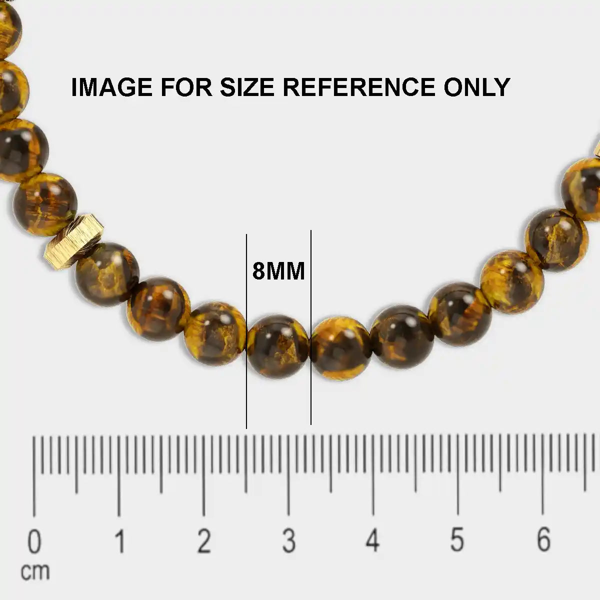 Glass beads Size 8mm Gold Color (1Line)