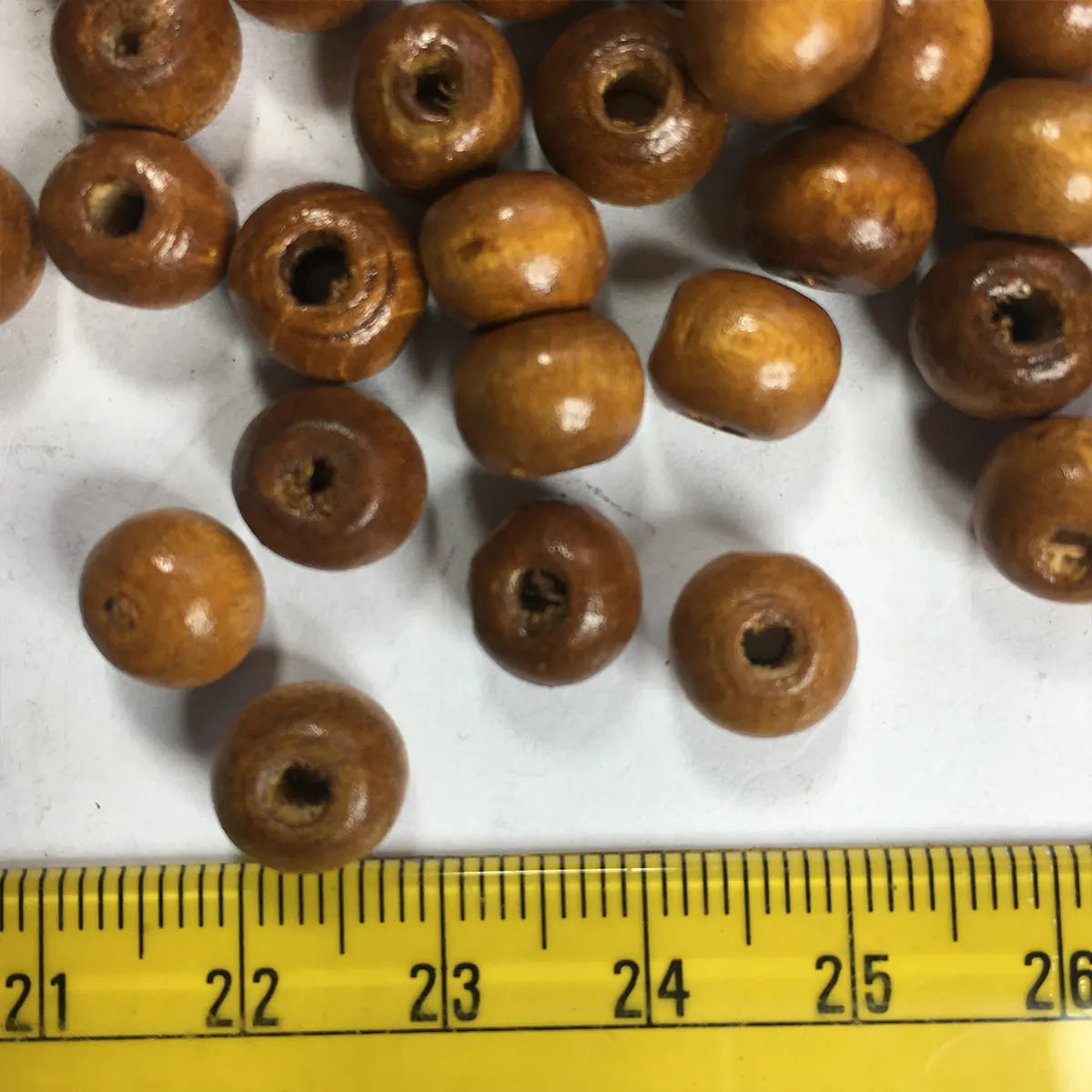 8mm Wooden Beads Round Shape Loose Spacer - Pack of 10grams