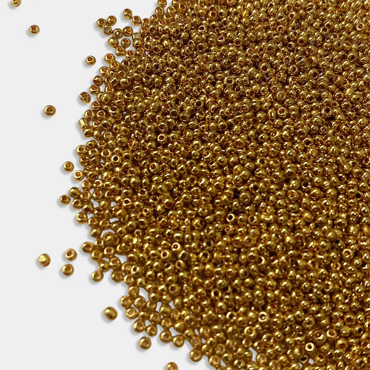 (A-Brand) Seed or Sugar Beads (2MM) 12- 0 Gold Color – 30 grams