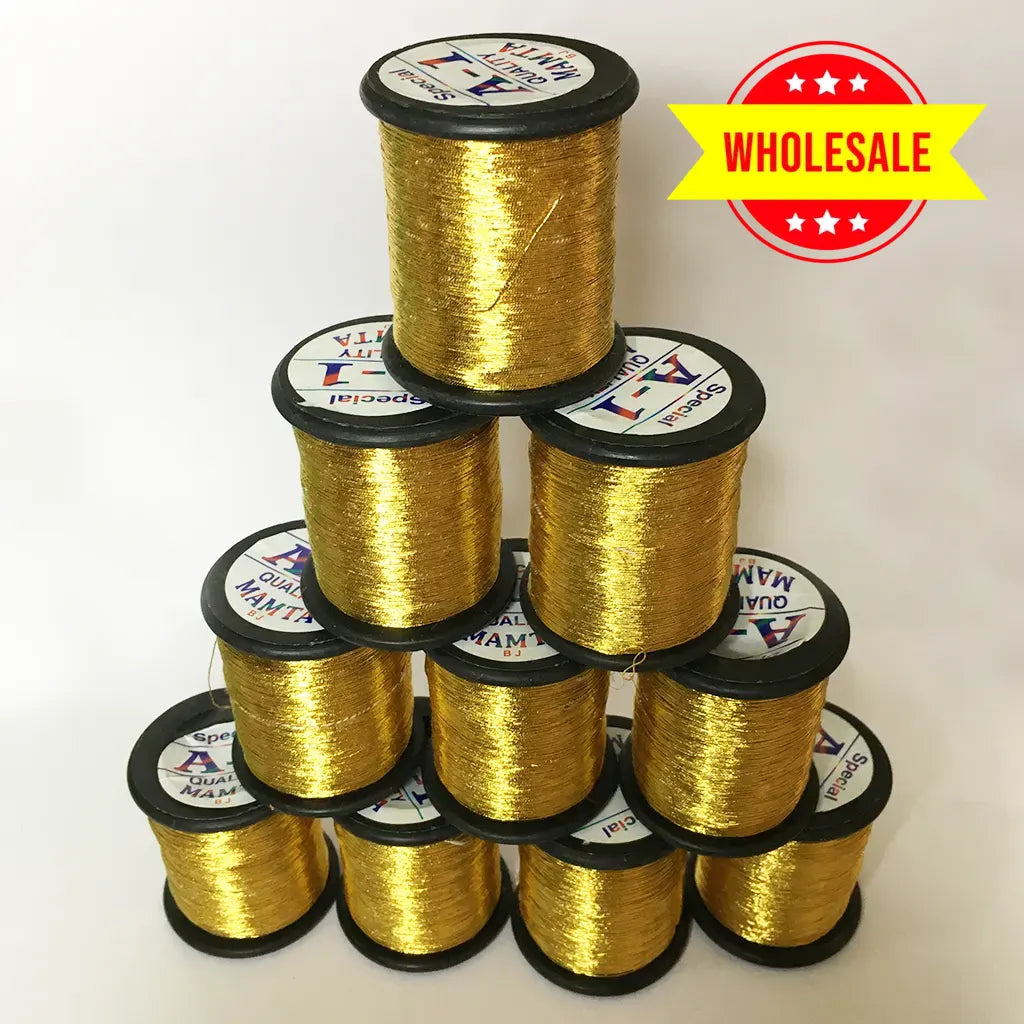 A1 Mamta Zari thread Gold (Small) 10 Reel