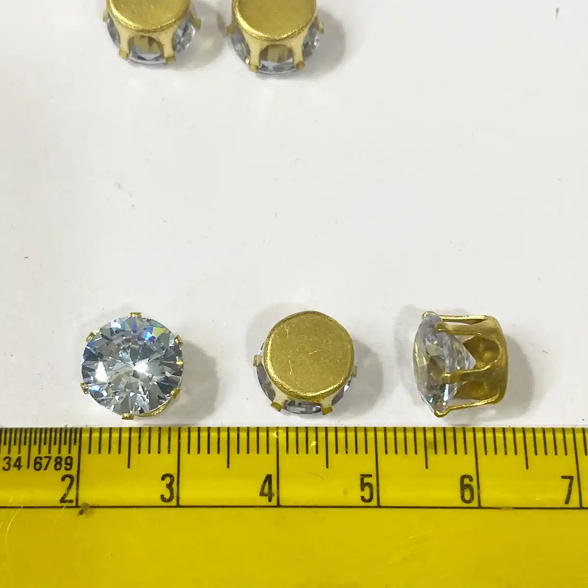 AD Clip Stone - 10mm Round Shape - Pack of 6pcs