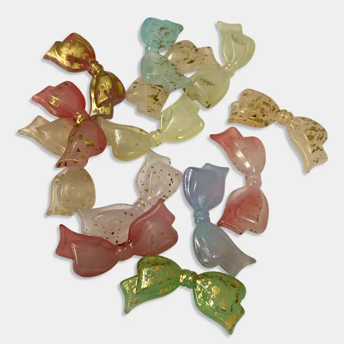 Acrylic Bow Beads with Mixed Color Pack of 10 grams