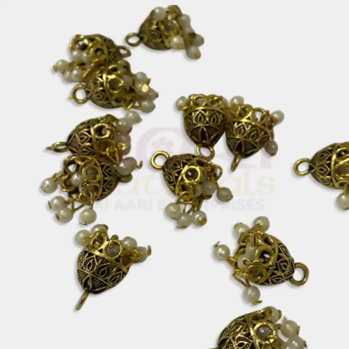 Antique Gold Loreal Jhumka Model No - MD846 (2 Pcs)