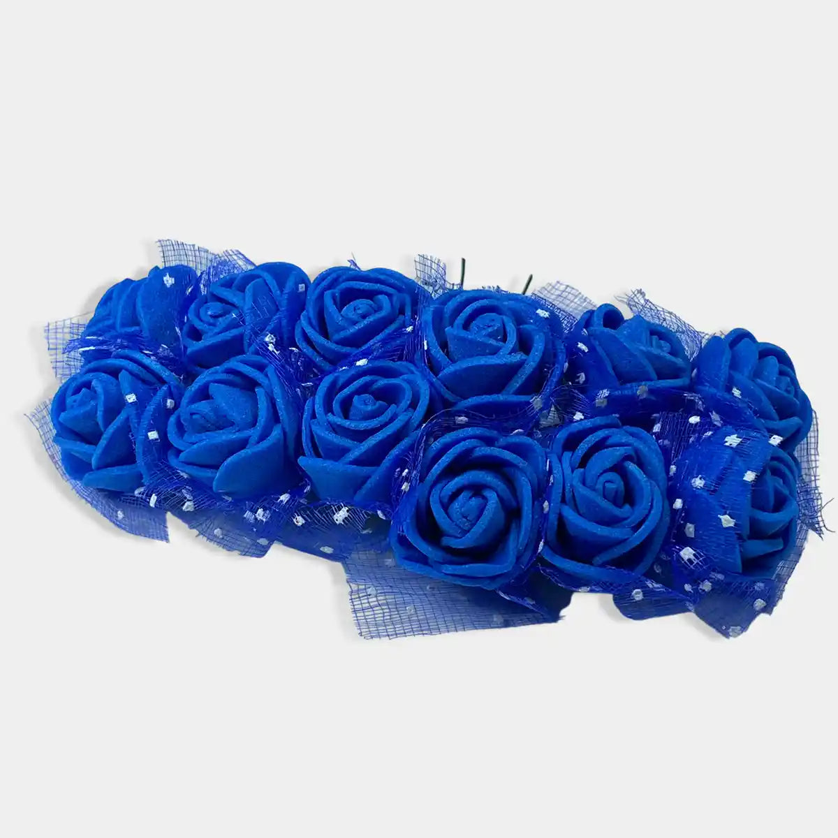 Artificial Miniature Foam Rose Flower DIY Craft - Pack of 12 Pieces (1Bunch)