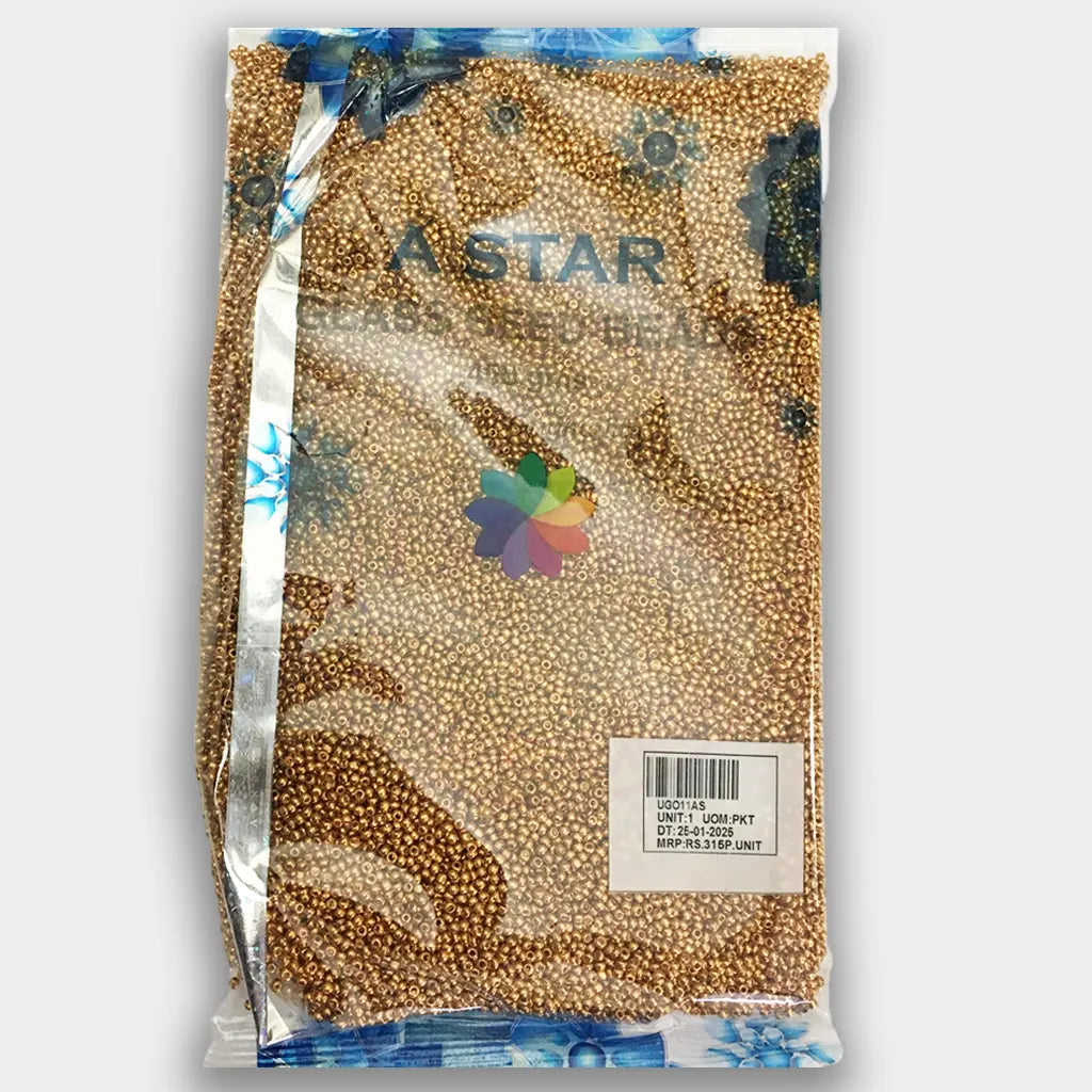 ASTAR Gold Round Seed Beads or Sugar Beads 10-0 Full Pack 450G