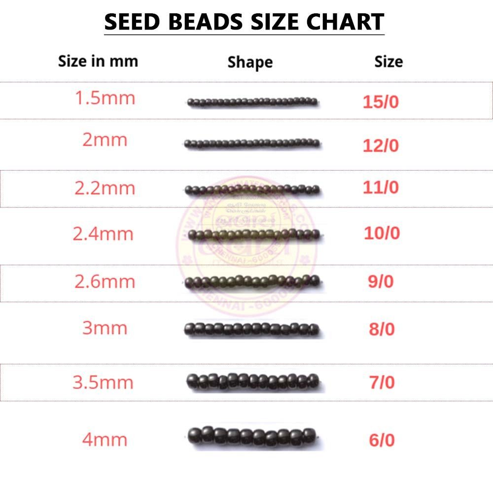 Opaque Seed Beads 2MM 12/0 Black Color (25grams)