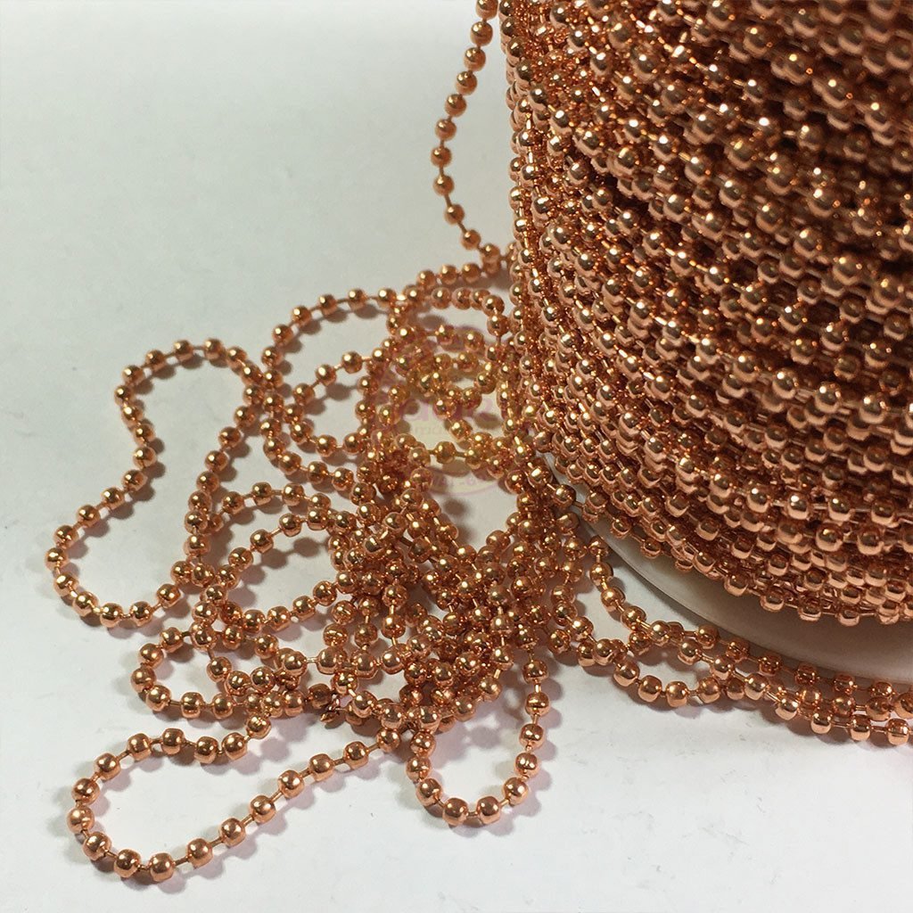 Ball Chain 2mm (2meter) Copper Color
