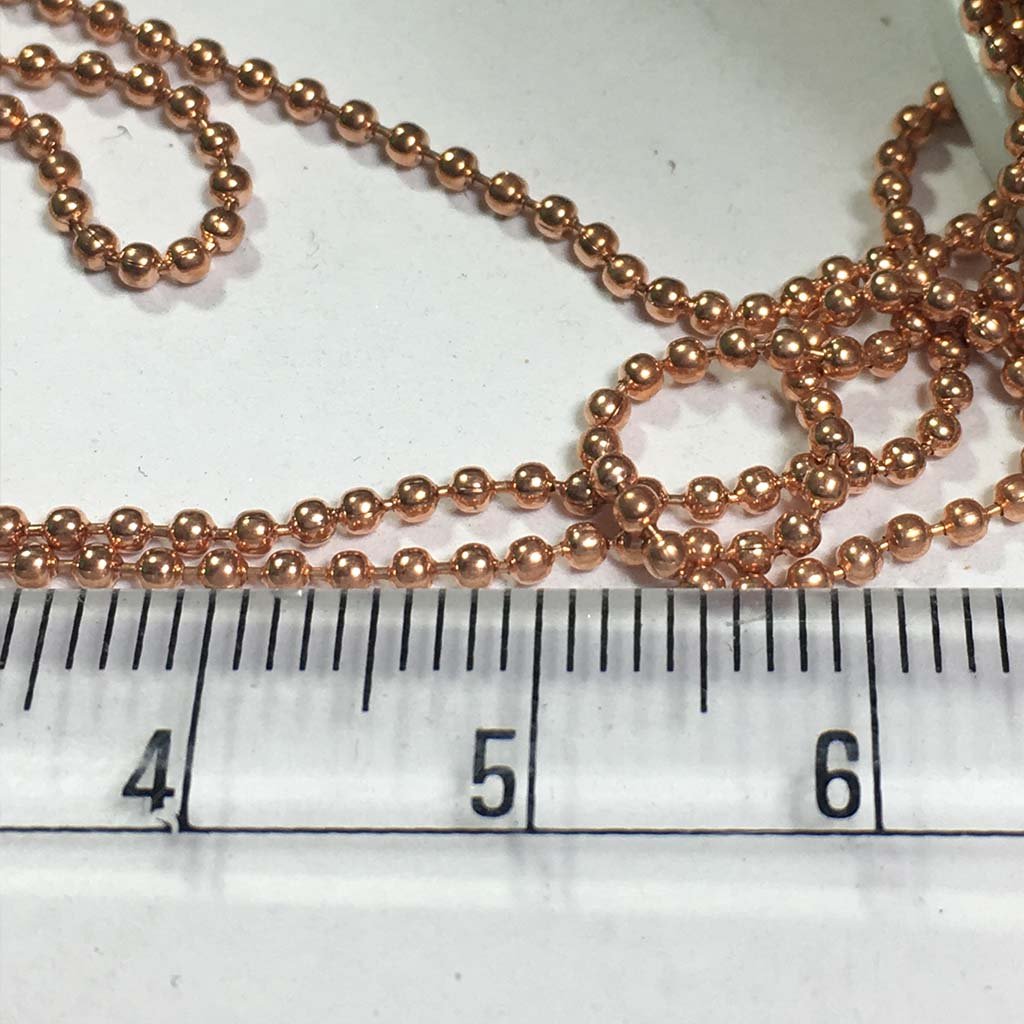 Ball Chain 1mm (2meter) Copper Color Small Size