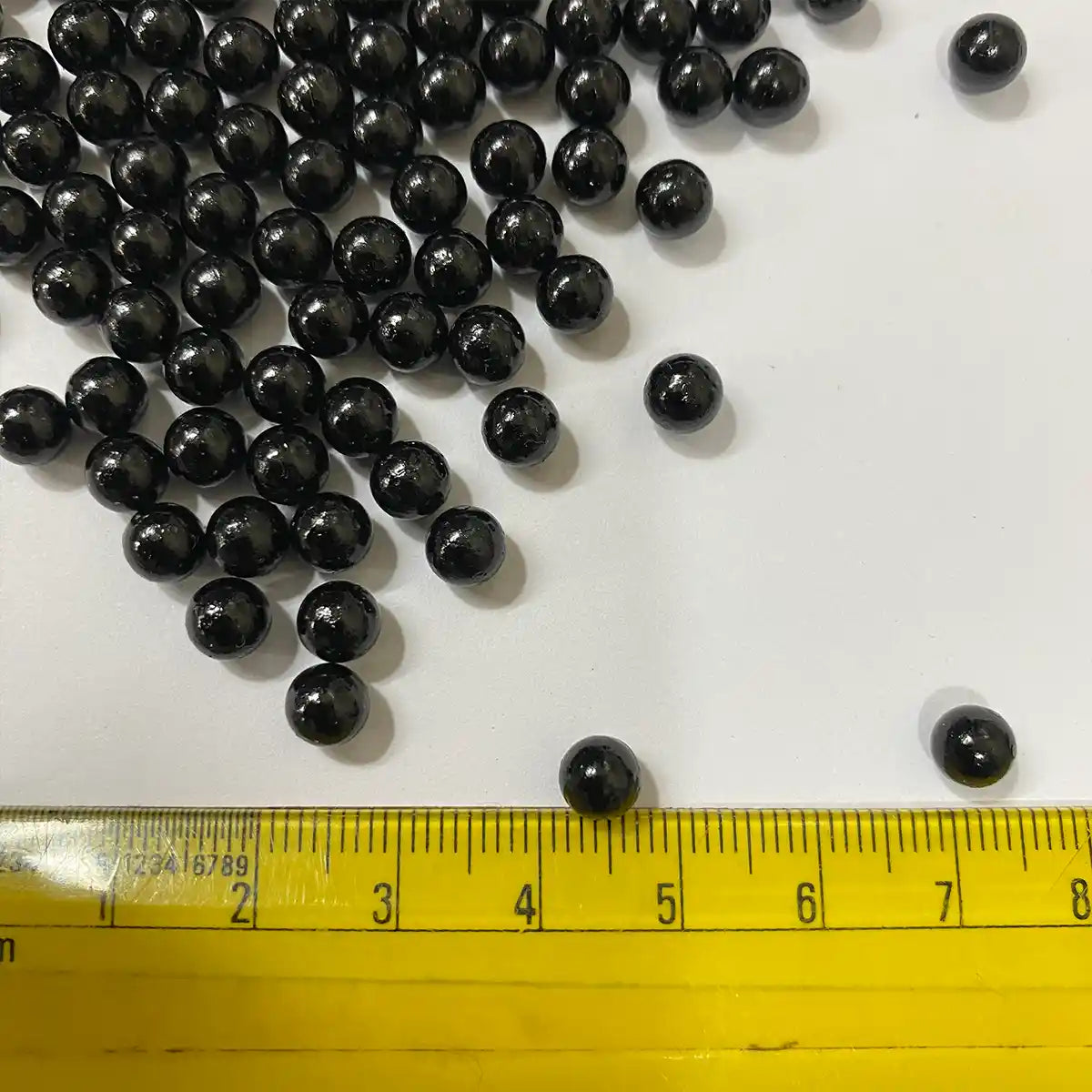 Beads 6mm for Pearl Setting Machine No Hole Beads Pack of 15Grams (Black)