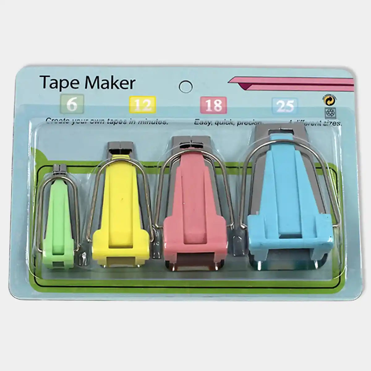Bias Tape Maker Set of 4 Sizes