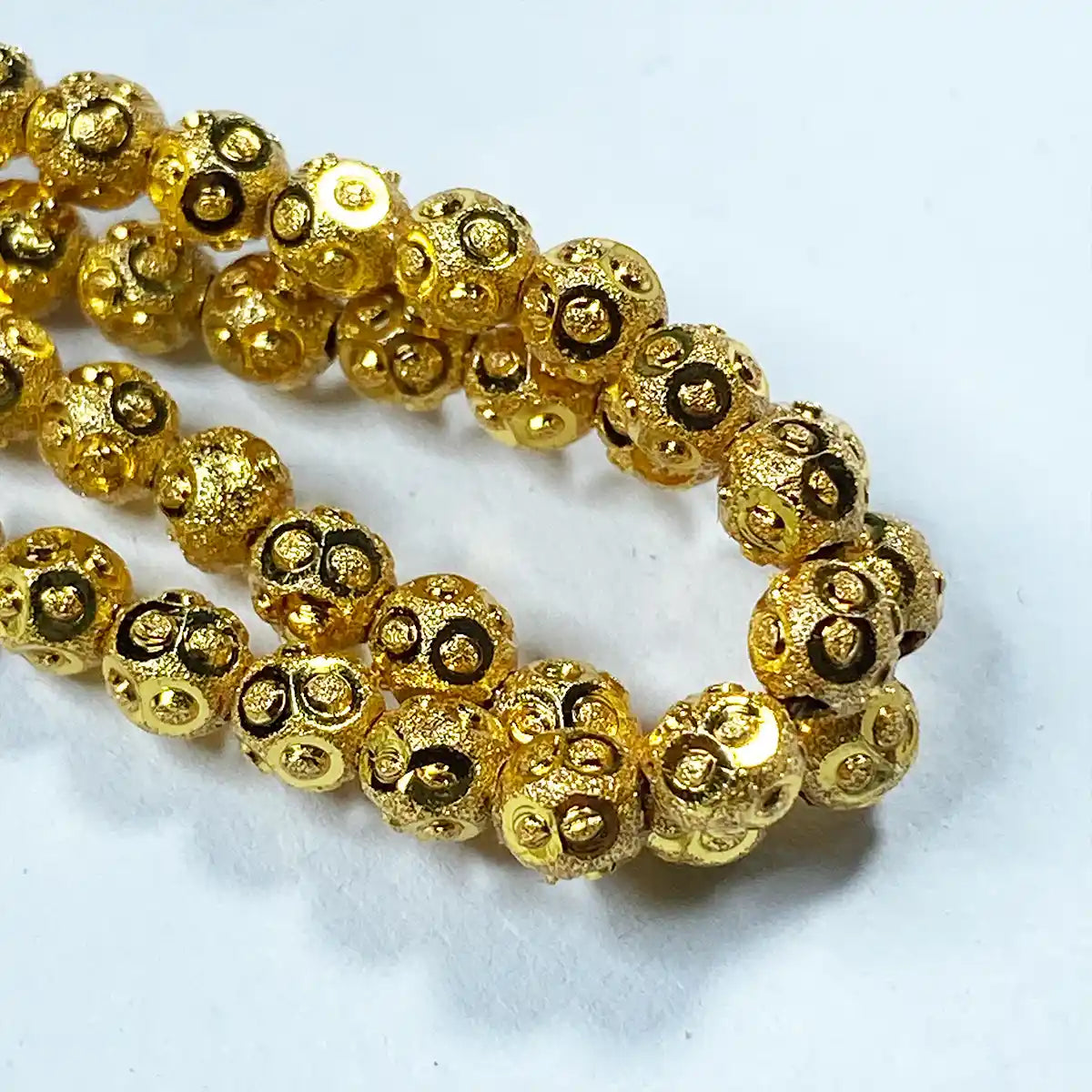 Bindi Gold Beads 4mm Invisible Chain Gold Balls Pack of 1 String