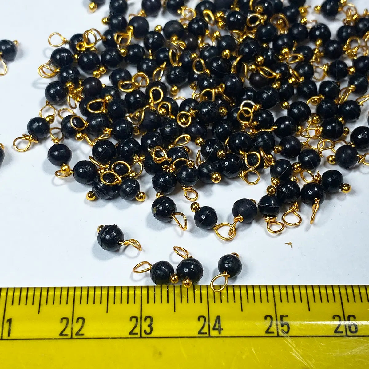 Black Color Pearl Loreal Beads 4mm (10grams)