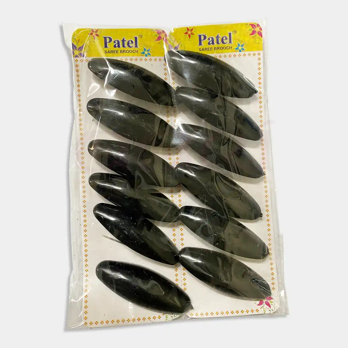Black Saree Pin – 5.5 CM (Pack of 12)