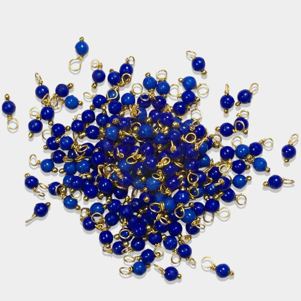 Blue Color Pearl Loreal Beads (10grams)