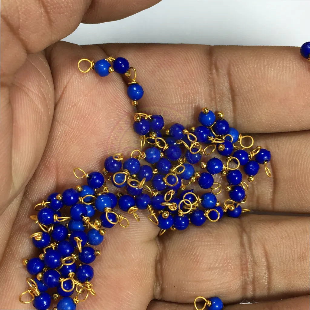 Blue Color Pearl Loreal Beads (10grams)