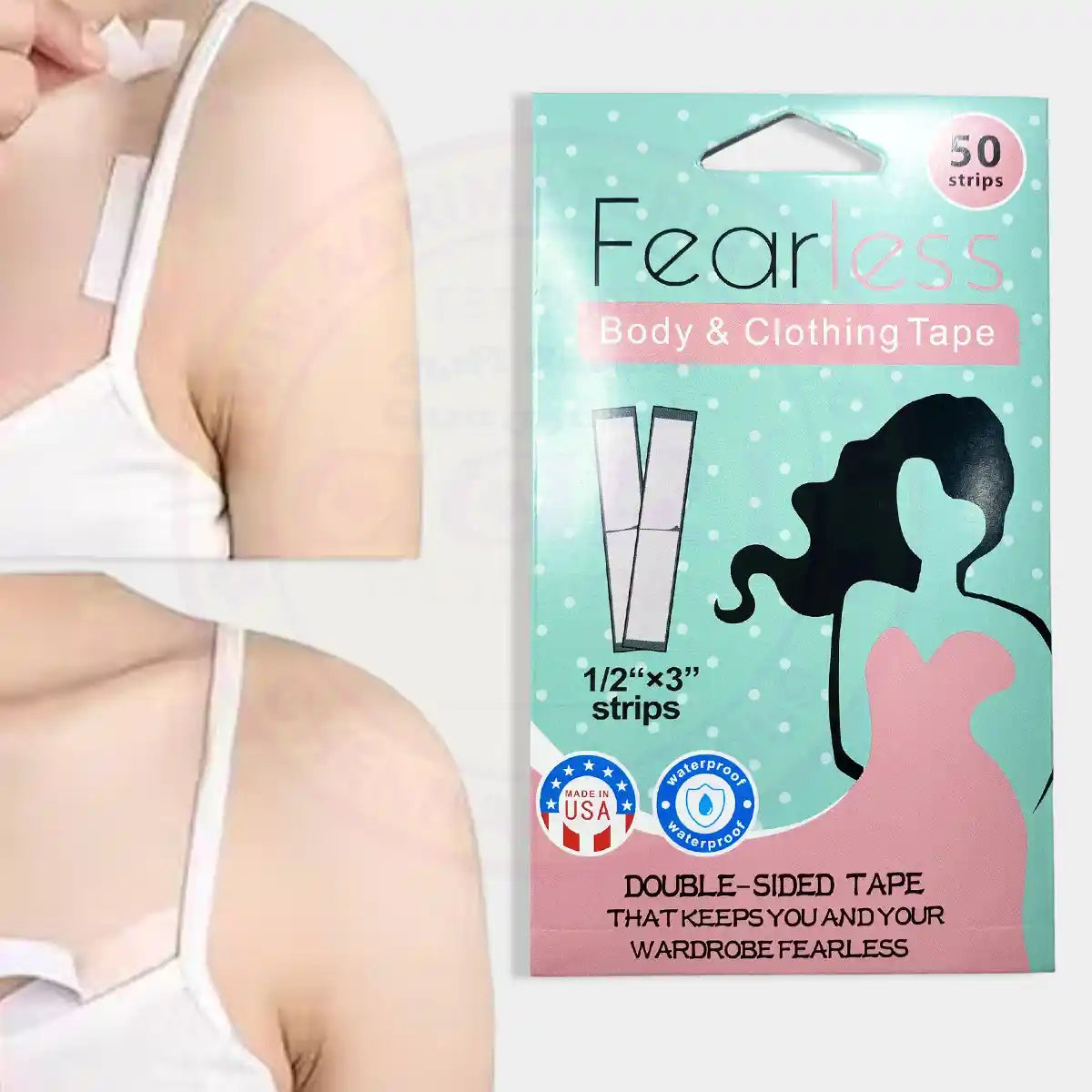 Fearless Body & Clothing Double Sided Tape - Pack of 50 Strips