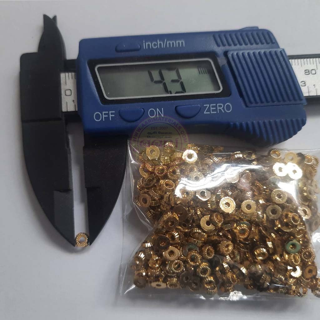Chakri / Polo Rings / Jarkan Chakri 4mm Gold Color (10Grams)