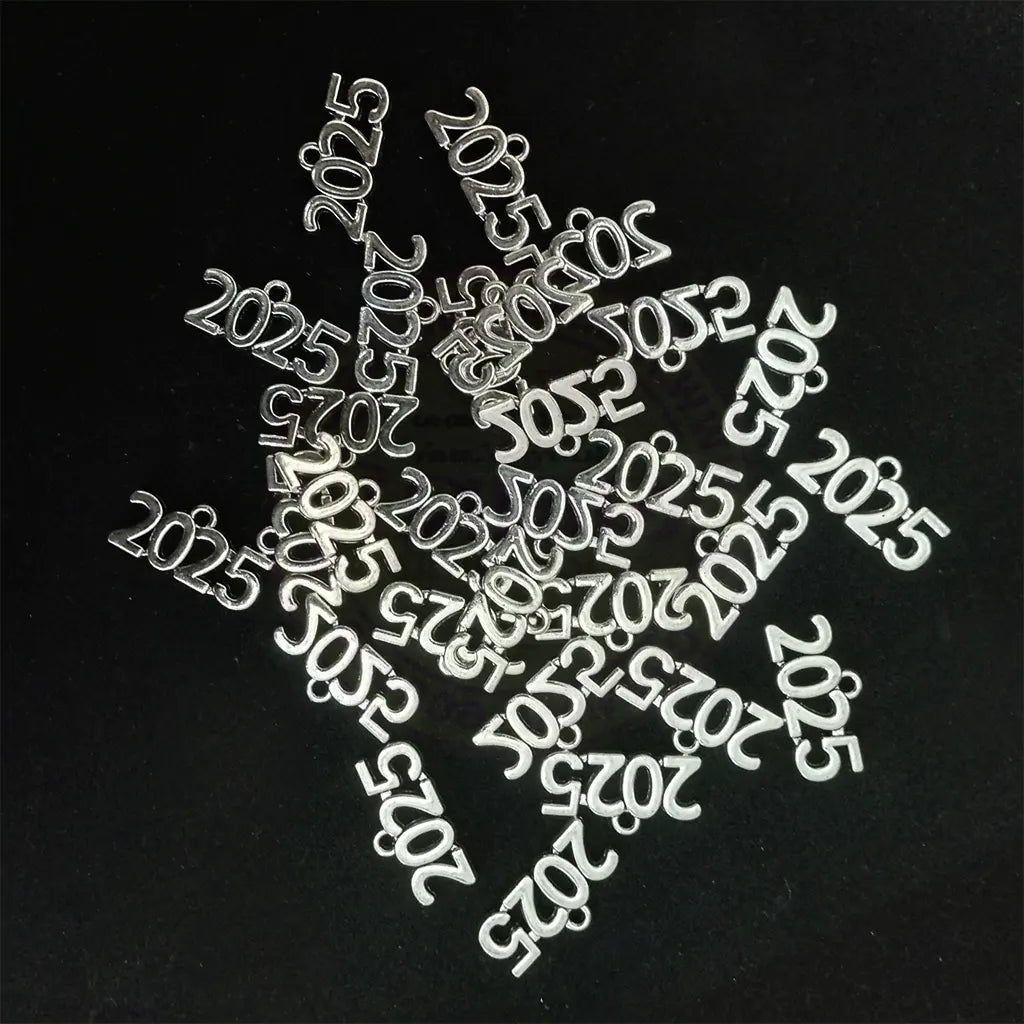 Charms Silver-plated 24x10mm (Year 2025) 1pc