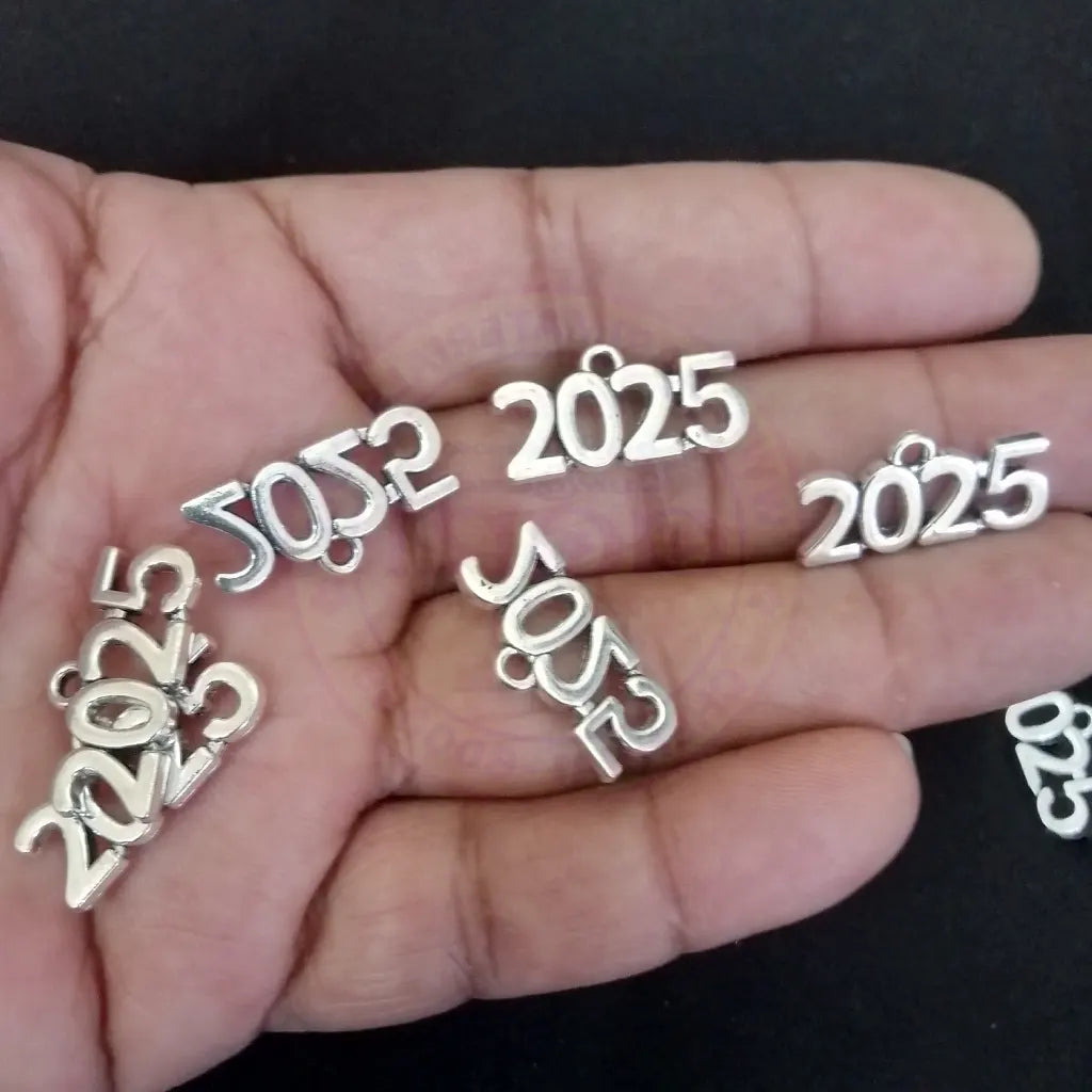 Charms Silver-plated 24x10mm (Year 2025) 1pc