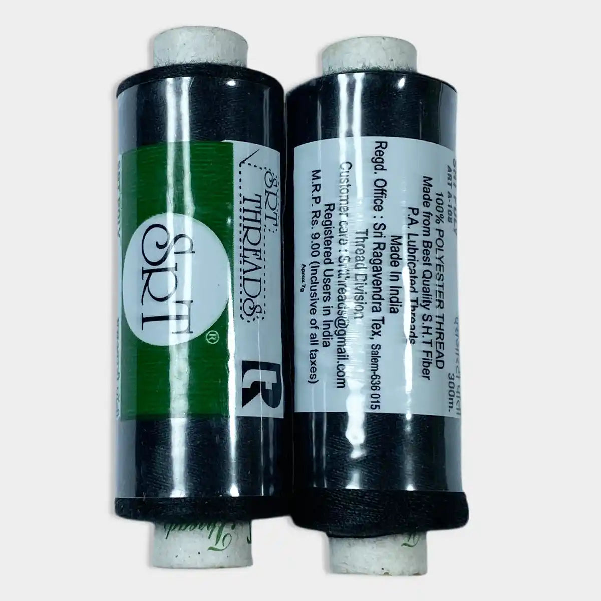 Cotton Thread or Sewing Thread Color Black - 1 piece