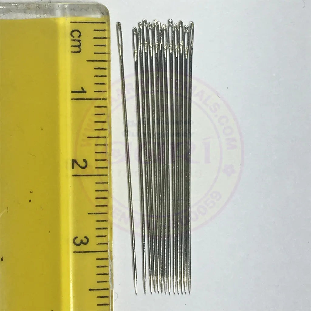 Crewel Hand Sewing Needle Size-10 Pcs-20 (Beads Needle)