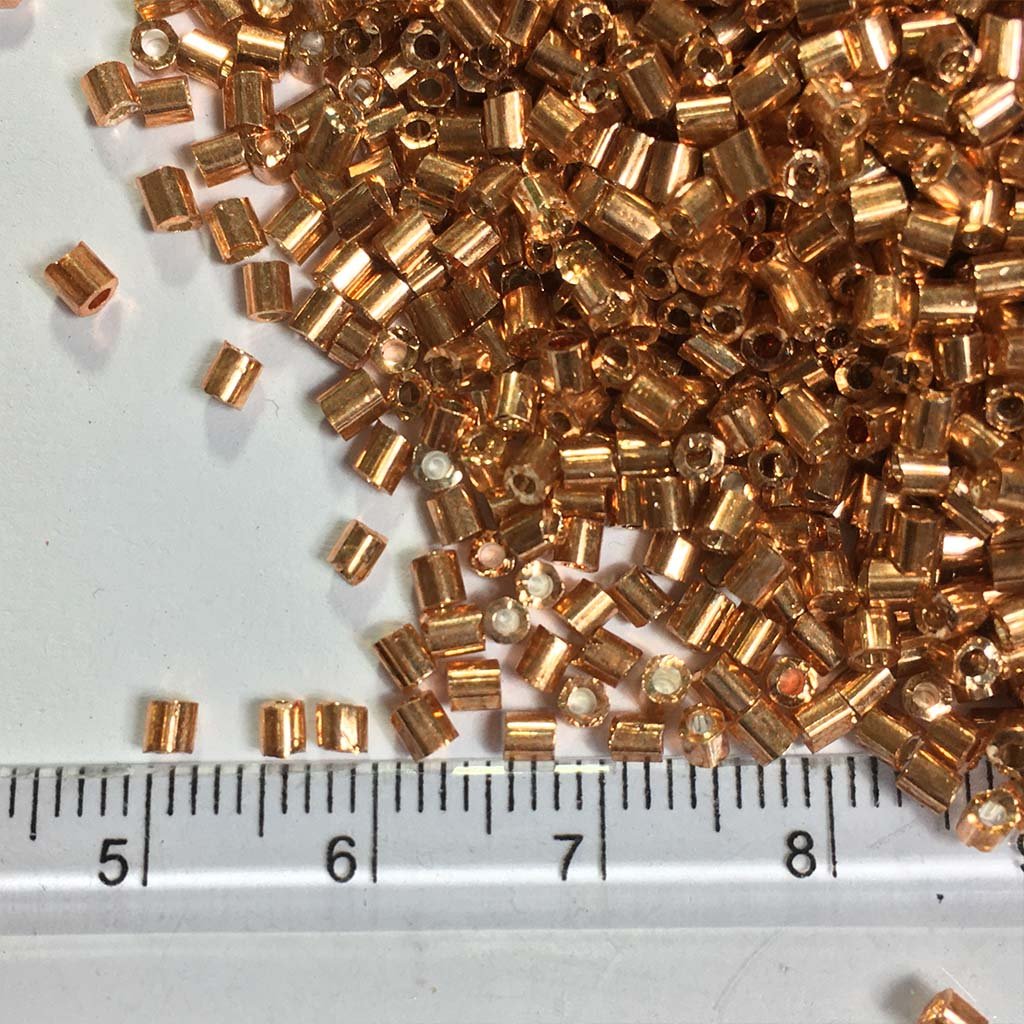 Cut Beads or Cutdana (2mm) Copper Color (25grams)