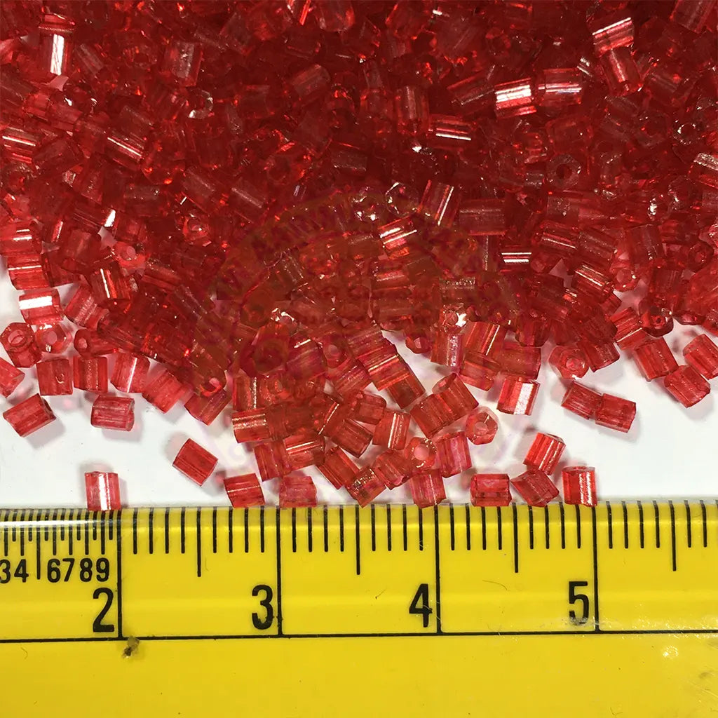 Cut Beads or Cutdana-2mm Red Color (25 grams)